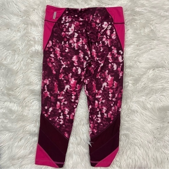 Zella Hot Pink Mesh High Waisted Cropped Leggings - Picture 4 of 6